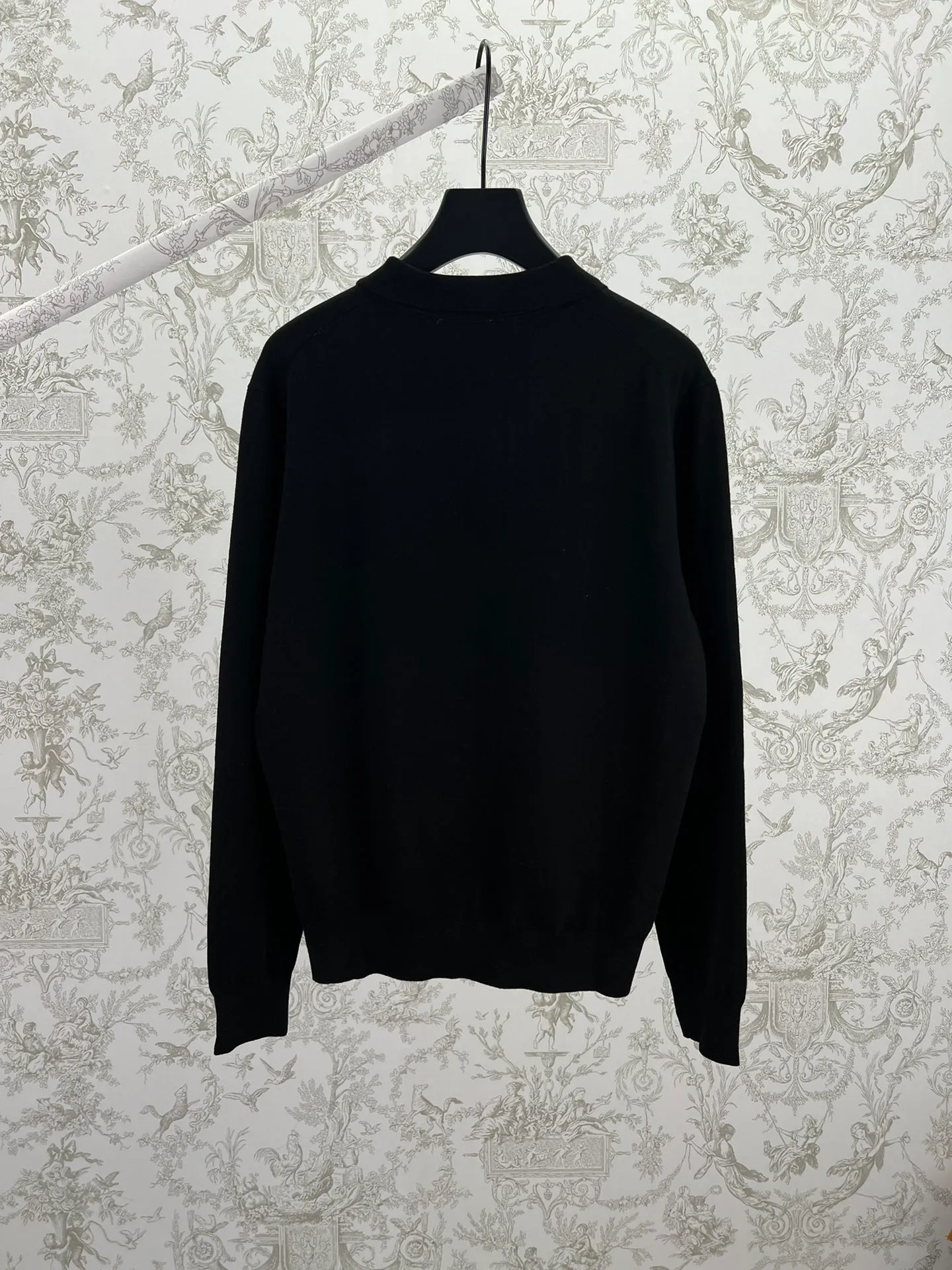 P470 polo 25ss new slim fit polo collar knitted cardigan with classic embroidery on the chest. High version. Size: S.M.L.XL.